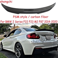 F22 PSM Style Carbon Fiber Spoiler For BMW 2 Series F22 F23 M2 F87 220i M235i 228i Rear Trunk Spoile