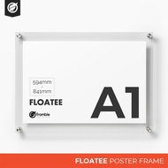 Frambie FLOATEE A1 Acrylic Frame | Wall Mounted Advertisement Poster Frame | Acrylic Picture Frame