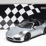 Minichamps Mini Cut Porsche 911 992 Targa4GTS Silver Alloy Car Model 1: 18