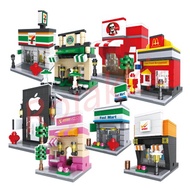 hsanhe Mini Street building block (READY STOCK) Mini building block