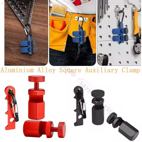 Square Auxiliary Clamp Stair Gauge Framing Square Attachment Jigs Aluminium Alloy Square Auxiliary C
