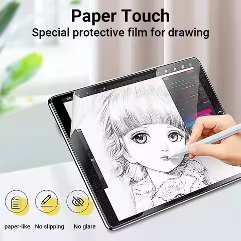 Paper Film-Like for iPad 10 7 8 9 Pro 13 M4 12.9 2025 Screen Protector for iPad Air 11 5 4 M3 M2 A16