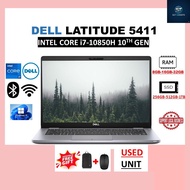dell latitude 5411 / 5401 GPU 2GB NVIDIA GeForce MX250 (INTEL CORE i7-10850H 10TH GEN) 16GB/32GB DDR