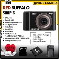 Red Buffalo Snap-6 Digital Camera 2.7K 48MP Compact Camera