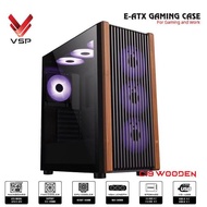 VSP E-ATX C19 Wooden Gaming Computer Case Black