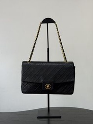 90%New二手Chanel classic flap medium single flap shoulder bag 中古vintage香奈兒單蓋羊皮cf單肩包