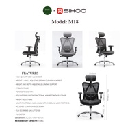 ♞,♘Sihoo M18 Ergonomic Office and Gaming Chair with 2 year Warranty | TWU | Onhand | Sihoo Official