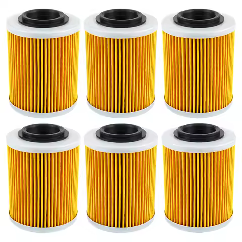 4/6 Pcs Cyleto Motorcycle Parts Oil Filter for BRP CAN-AM DS650 Maverick X3 Defender HD10 HD8 Comman