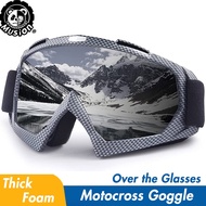 Musion OTG Ski Goggles Dirt Bike Goggle Windproof Motorcycle Goggle Dust Proof UV Protection for Ski