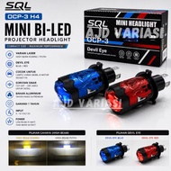 Mini Biled H4 SQL OCP 3 Mini Headlight White and Yellow LaserDEVIL