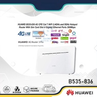 Global Huawei B535-836 Dual-Band 4G/5G CPE WiFi 2.4GHz & 5GHz Hotspot Sim Card Router with 4 Gigabit