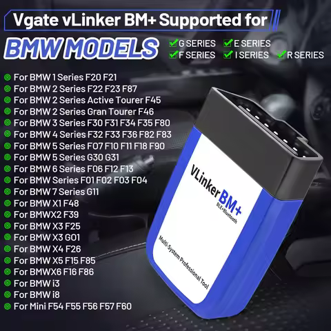 Vgate vLinker BM+ BM For BMW Scanner ELM327 BT4.0 OBD 2 Wifi OBD2 Car Diagnostic Tool ELM 327 Auto O