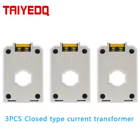 3PCS AC Closed Type Current Transformer Pure Copper Coil 30A 50A 100A 200A 300A 2.5VA 50/60HZ For Am