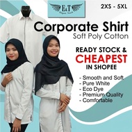 Baju Korporat KPM/ KPM Uniform for school/ Baju KPM Sekolah/ LATEST DESIGN untuk Guru / Putih + Navy