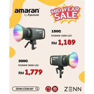 Aputure Amaran 300C Full-Color 300W RGBWW Bowens Mount LED Video Light