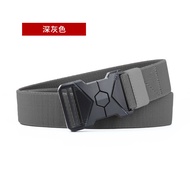 Canvas Elastic Stretch-Resistant Pants Belt Youth Trendy Casual Quick Release Breathable Men's Tacti