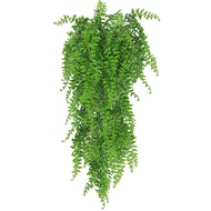 【จัดส่งฟรี】ต้นประดิษฐ์แบบแขวนสีเขียวต้นเฟิร์นเปอร์เซียเถาใบองุ่นของตกแต่งบ้านห้องสวนตกแต่งผนังพืชปลอม