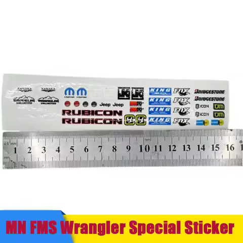 MN FMS Wrangler RC Car Accessories Special Sticker Spare Parts MN128