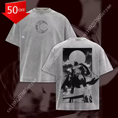 Marvel Retro Short-Sleeve T-Shirt Moon Knight Marc Spector "Shadow of the Moon" Oversize Lightweight
