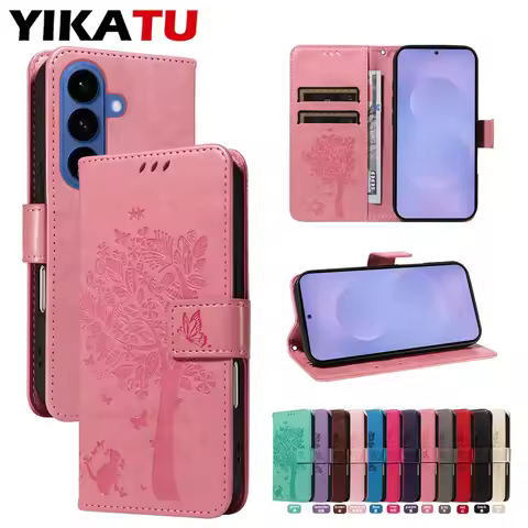 Flip Wallet Case For Samsung Galaxy A17 A16 A15 A14 5G A13 Lite 4G A12 A10S A10 A9 2018 A8 A7 Note 2