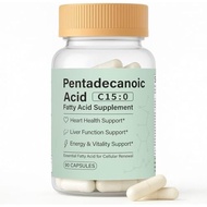 Pentadecanoic Acid Capsules, C15:0 Fatty Acid Supplement – Pure Plant-Based Essential Fatty Acid - 9