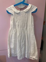Jacadi 無袖白色洋裝 5A/110cm