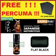 [100% ORIGINAL] SAMURAI PAINT 29/109A FLAT BLACK STANDARD COLORS 400ML