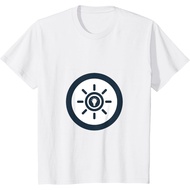 Blue Circle Light Design T-Shirt