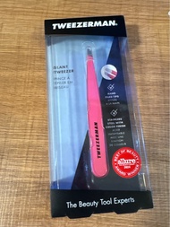 現貨Tweezerman 眉鉗 眉夾 Slant Tweezer Geranium 粉色