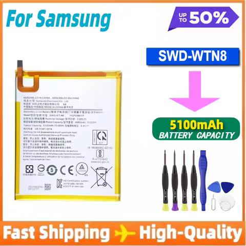 Brand New SWD-WT-N8 5100mAh High Quality Replacement Battery for Samsung Galaxy Tab A 8.0 2019 SM-T2