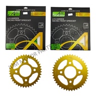 【AJI RACING】415 GOLD HONDA RSX/RS150 Rear Sprocket Spoket Belakang (39T-43T)