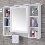 New Stainless Steel Bathroom Mirror Cabinet Wall-Mounted Toilet Mirror Box Toilet Mirror with Shelf Dressing Storage