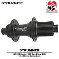 Strummer HR-360 Ratchet 54T Gen-2 Rear 24H Centerlock Rear Hub Freehub Bicycle