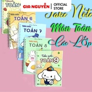 XO TAKE NOTE Math Formula Notebook Spring Plastic Cover - Size A5 - Grades 2/3/4/5/6/7/8/9-Gia Nguye