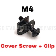 HONDA SCREW WITH CLIP FOR COVER SET SCREW CLIP COVER M4