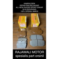 BRAKE PADS SET FRONT AND REAR ALLNEW PAJERO SPORT DAKAR 2016-NOW 100% ORIGINAL MMKSI KTB 4605A783A1 
