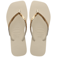 HAVAIANAS รองเท้าแตะ Slim Square Paete Party CREAM 41494130121F_H3CMXX