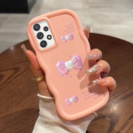 Casing For Samsung A52 4G A52 5G A52s Case Casing Bow Pattern HP Casing Soft Casing Macaron Case Sil