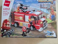 兒童生日禮物消防車積木