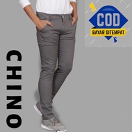 MEN'S CHINO PANTS Slim fit Long Men's Work Office Casual Vacation Guys Original Fifteen Denim