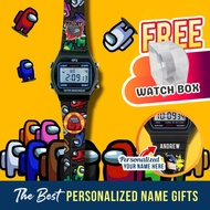 Jam Budak Imposter Among Us Game Digital Watch Kids Jam Tangan Budak Jam Digital Custom Name Gift