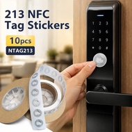 10Pcs High-frequency 213 NFC Tag Stickers 213 NFC Electronic Tags Stickers For Business Information 