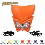 Motorcycle Headlight, Headlamp, Mask Refires 35W 12V 4WD for KLX450 250 Dirt Bikes and Motocross  La