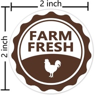 Top label Fresh Eggs Stickers,Top label Labels for Farmers Market Package,Egg Carton Labels,2 Inch 5