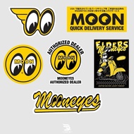 Moon Eyes Sticker Pack Moon Eyes Decorative Motorcycle Laptop Helmet Sticker