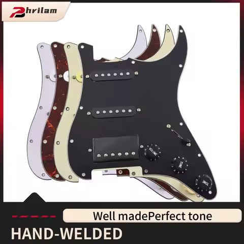 PHRILM Alnico5 pre wired electric guitar assembly HSS ST guitar pickup SSH, equipped with 2 single c