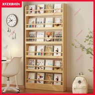 Behind the Door Bookshelf Ultra-Thin Shelf Wall-Mounted Children's Solid Wood Bookcase Ultra-Narrow Wall-Mounted Picture Book Storage Shelf
