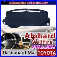 for Toyota Alphard Vellfire 10 AH10 2002~2007 Anti-Slip Mat Dashboard Dash Cover Pad Sunshade Dashmat Accessories 2004 2005 2006