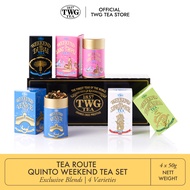 TWG Tea | Tea Route Quinto Weekend Tea Set in Haute Couture Tea Tin Gift Box (5 x 50g)