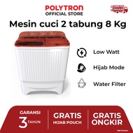 POLYTRON Mesin Cuci 2 Tabung 8 Kg Primadona Giant PWM 8072N